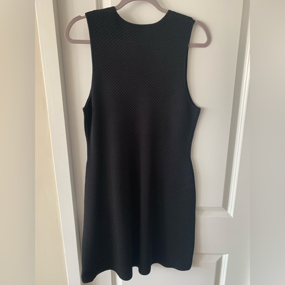 Theory Black Gloss Knit Dress - Picture 2 of 5